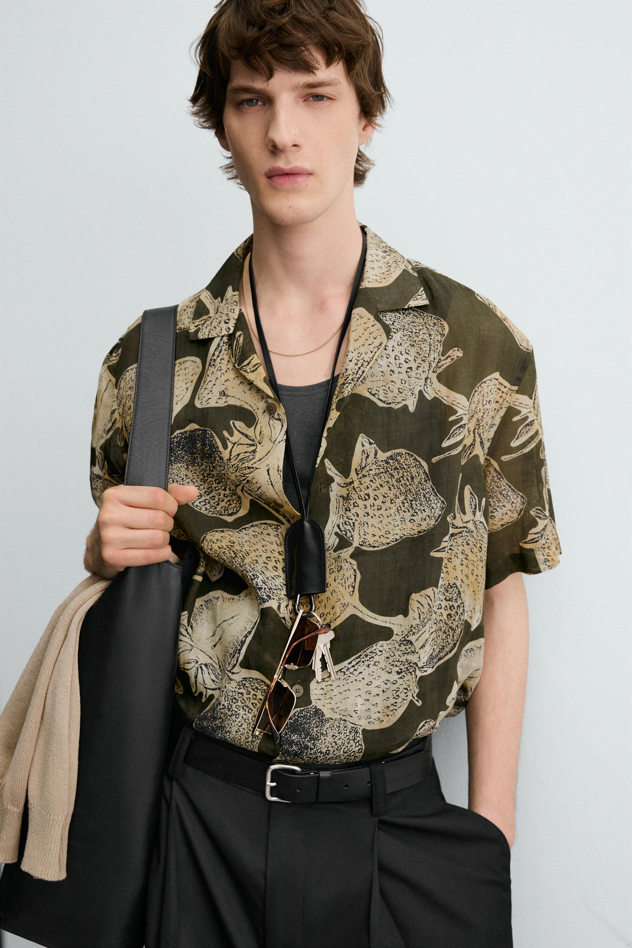 CHEMISE 100 % RAMIE IMPRIMÉ FRAISES